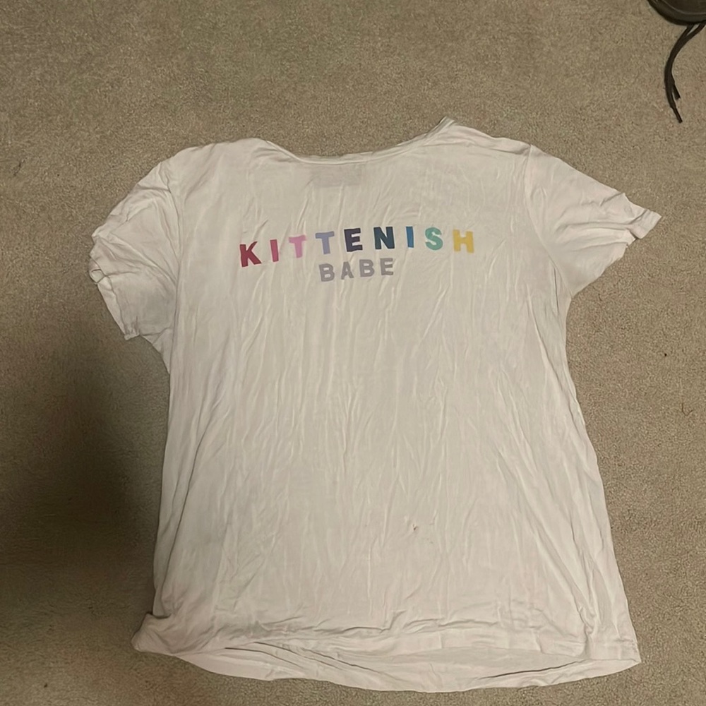 Rainbow Kittenish Babe tee